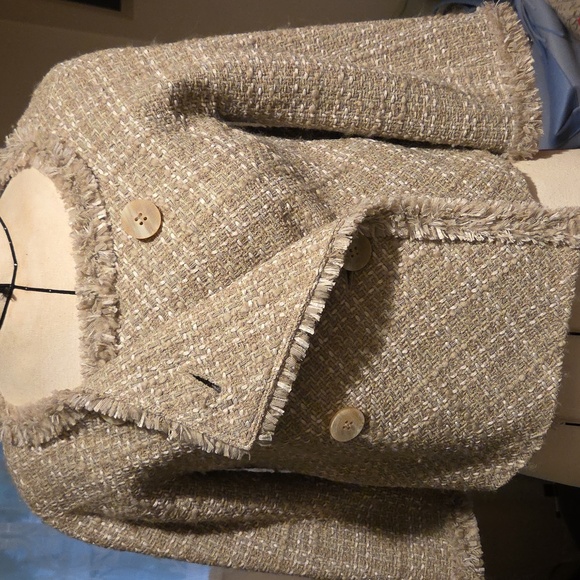 Modify Women's Tan Tweed Jacket - Picture 3 of 4